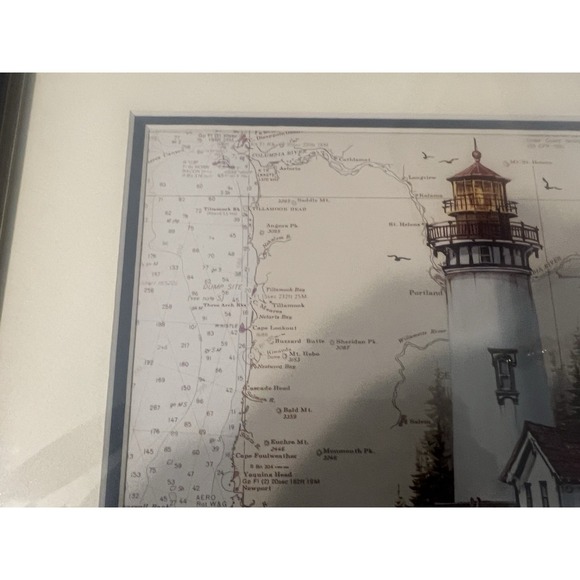 Vintage Vestuto Nautical Prints Lighthouse Submarine Framed Set of 2 - Picture 5 of 15